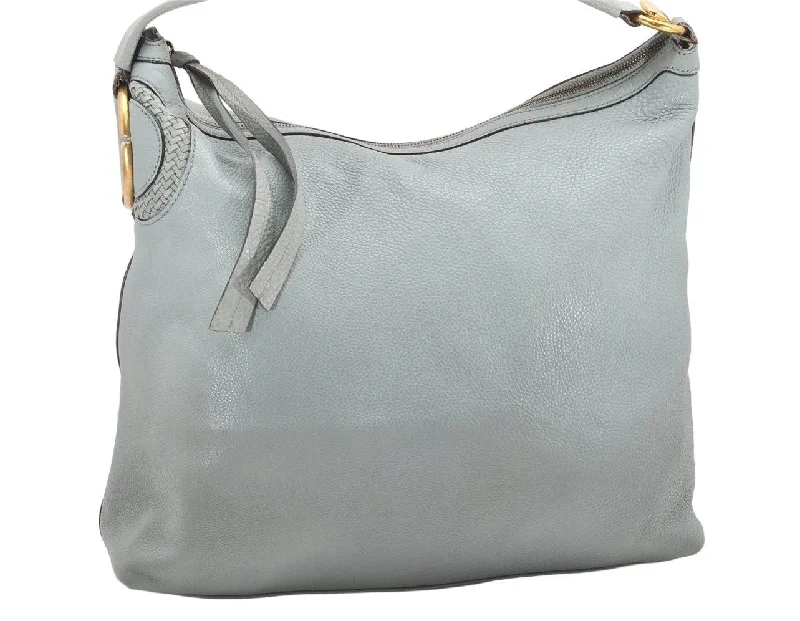 Gucci handbags for women with a patent - leather finishAuthentic GUCCI Shoulder Hand Bag Purse Leather 309530 Light Blue 4661K