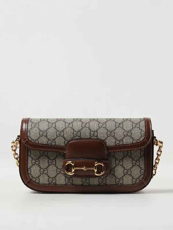 Women Gucci Sylvie bags with a detachable ribbon detailGucci Shoulder Bag Woman Dark Woman