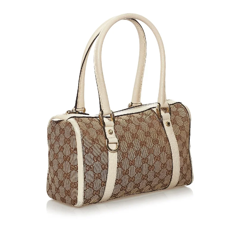 Women Gucci bags with a detachable mirror insideGucci GG Canvas Abbey Boston Bag (31476)