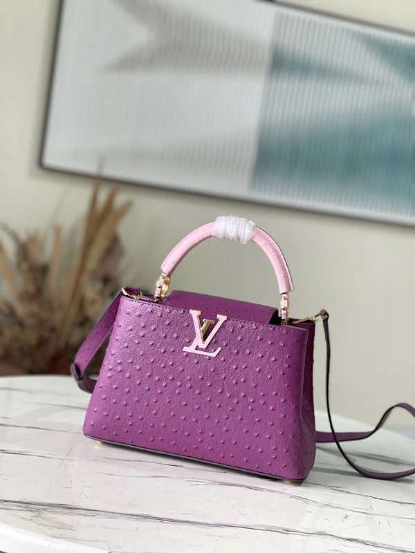 Ladies Louis Vuitton Capucines bags with a detachable shoulder strapBC - LOUIS VUITTON BAGS - 4354