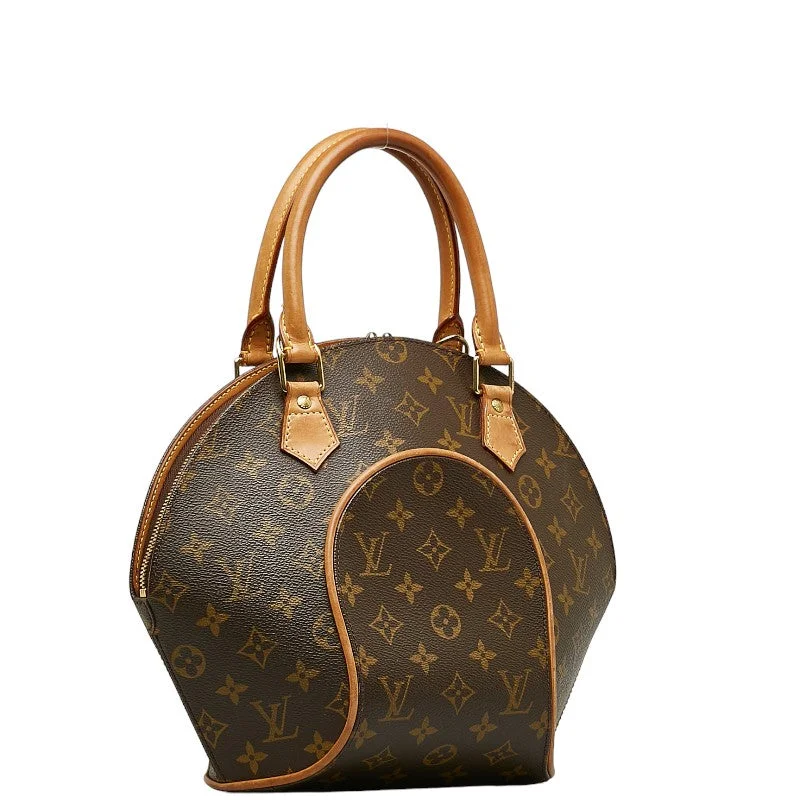 Louis Vuitton bags with a chain - link trim and a leather body for a modern edgeLouis Vuitton Monogram Elipse PM Handbag M51127 Brown PVC Leather  Louis Vuitton