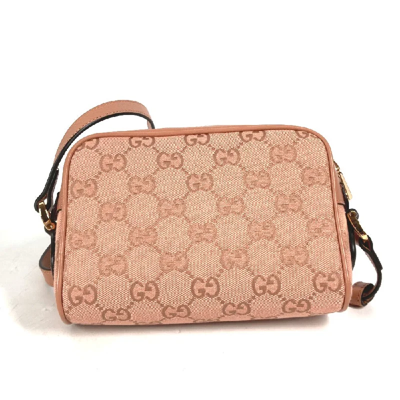 Gucci handbags for women with a beaded trimGUCCI Shoulder Bag 574493 Canvas / leather pink Crossbody GG Ophidia Women Used