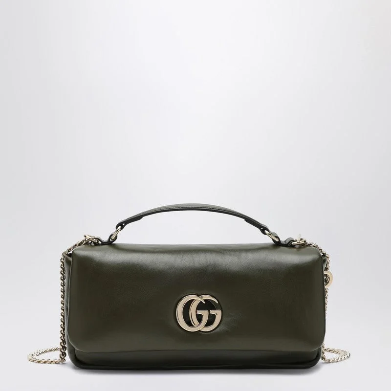 Gucci tote bags for women with a water - resistant coatingGucci Small Gg Milano Handbag Dark Green Women