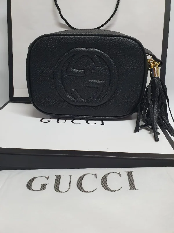 Ladies Gucci shoulder bags with a tassel decorationGucci Soho Disco Bag