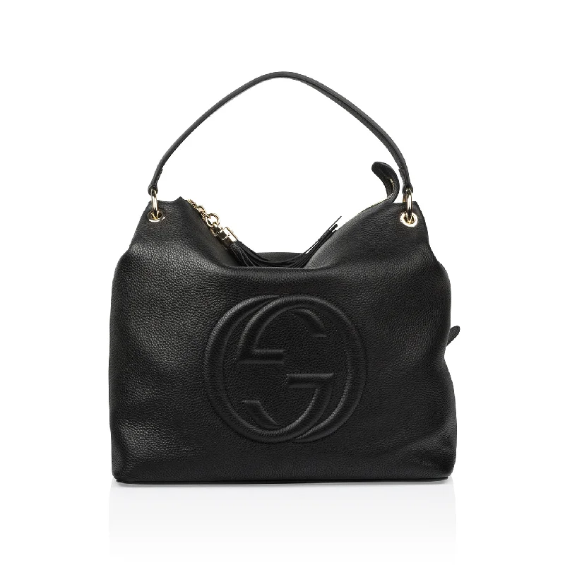 Ladies Gucci shoulder bags with a single - handle designGucci Soho Hobo