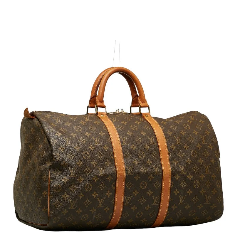 Louis Vuitton Twist bags with a crystal - embellished LV - turnlockLouis Vuitton Monogram Keepall 50 Boston Bag Travel Bag M41426 Brown