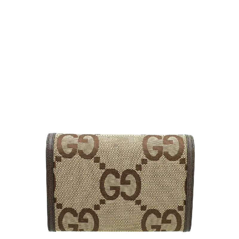 Women Gucci bags with a zippered interior pocketGucci Bicolor Jumbo GG Dionysus Chain Wallet