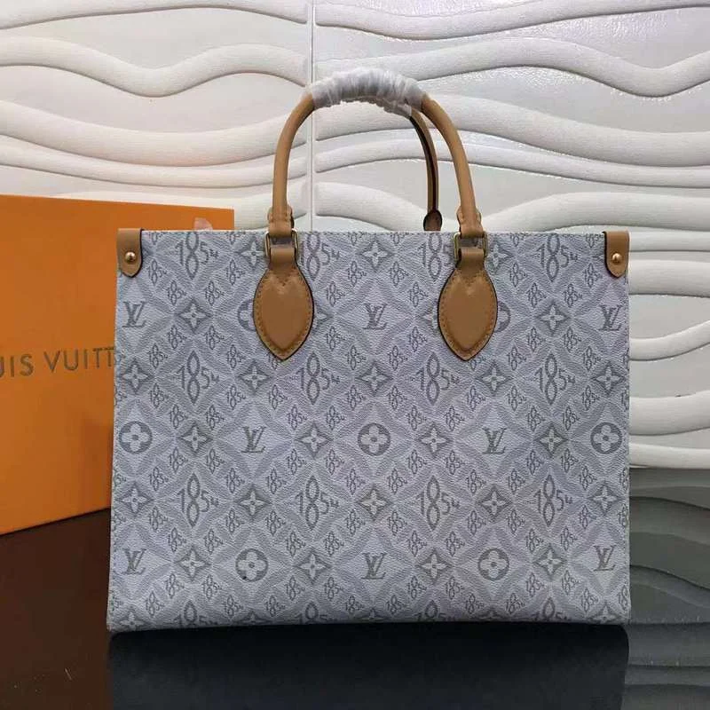 Louis Vuitton tote bags with a printed LV logo on the front for brand visibilityThe Franco Shops - Louis Vuittons  - 12054