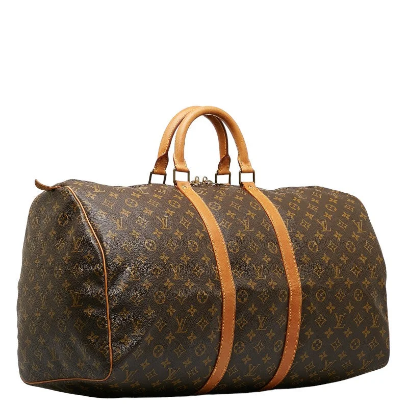 Louis Vuitton Alma bags featuring the signature top - handle designLouis Vuitton Monogram Keepall 55 Boston Bag Travel Bag M41424 Brown