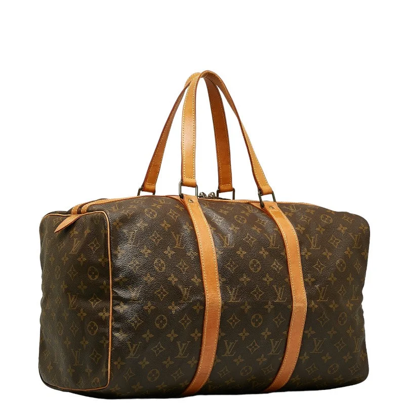 Louis Vuitton handbags with a metal - framed clasp for durabilityLouis Vuitton Monogram Baseball 45 Boston Bag M41624 Brown PVC Leather  Louis Vuitton