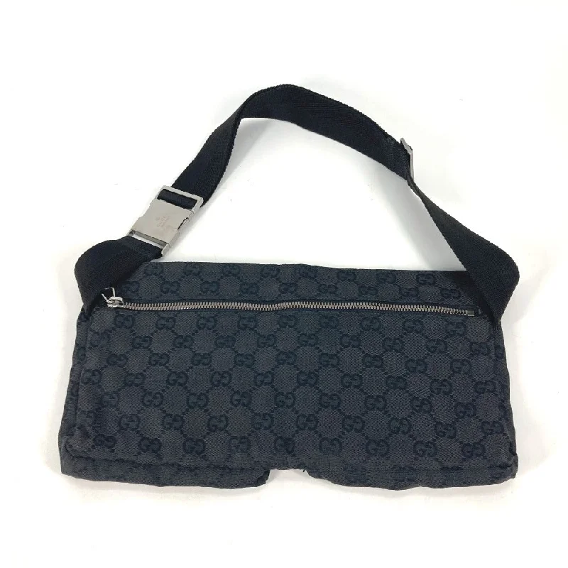 Gucci tote bags for women with a spacious interiorGUCCI Sling bag 28566 GG canvas / leather black Shoulder Bag Cross GG mens Used