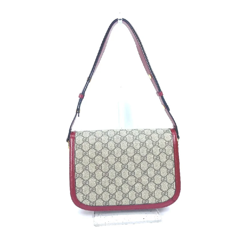 Gucci handbags for women with a patent - leather finishGUCCI Shoulder Bag 602204 GG Supreme canvas, leather beige GG Supreme Horsebit 1955 Women Used