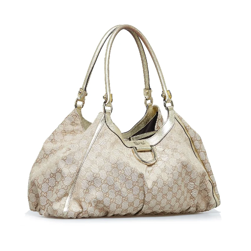 Ladies Gucci shoulder bags with a magnetic - closure flapGucci GG Canvas Abbey D-Ring Handbag (lm4hGR)