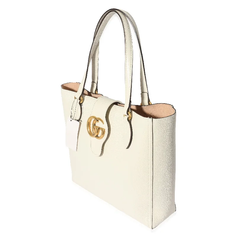 Women Gucci bags with a detachable mobile phone holderGucci White Leather New Sakai Small Dahlia Tote