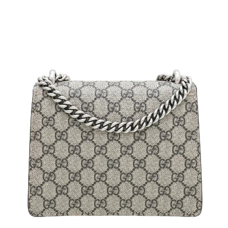 Women Gucci Sylvie bags with a leather - wrapped handleGucci Bicolor GG Supreme Dionysus Mini Bag