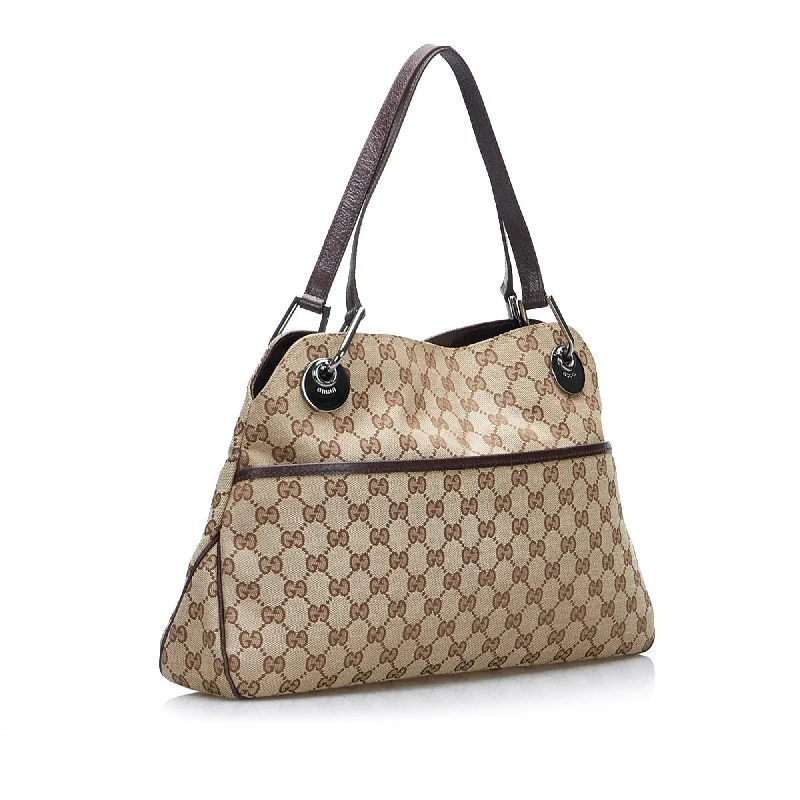 Gucci handbags for women with a back - zip pocketGucci GG Canvas Eclipse (SHG-jJIv8V)