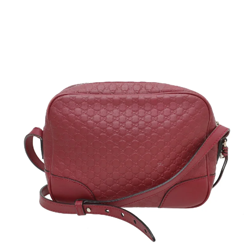 Gucci handbags for women with a metal - framed claspGucci Red GG Microguccissima Bag