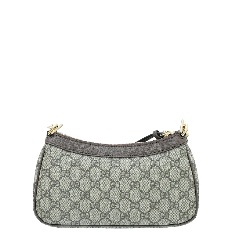 Ladies Gucci shoulder bags with a wide - width strapGucci Bicolor Ophidia Strawberry Motif Small Bag