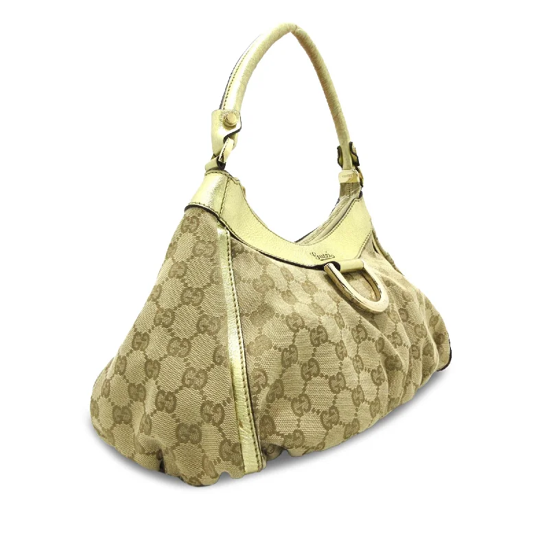 Medium - sized Women Gucci handbags for everyday useGucci GG Canvas Abbey D-Ring Handbag (PxFyvg)