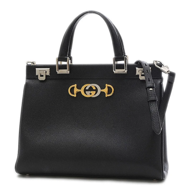 Gucci Dionysus bags for women with tiger - head claspsGucci Zumi Top Handle Bag Shoulder Leather Black 564714