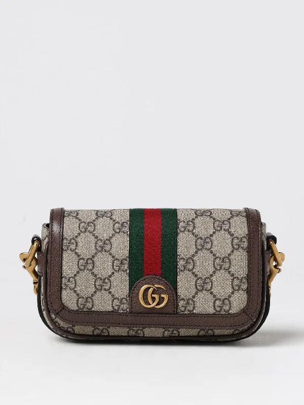 Women Gucci crossbody bags with a printed floral patternGucci Shoulder Bag Men Beige Men