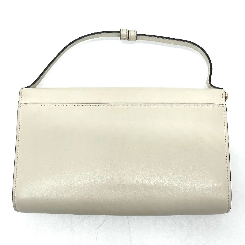 Ladies Gucci shoulder bags with a tassel decorationGUCCI Shoulder Bag 572375 leather off white Zumi bag Women Secondhand