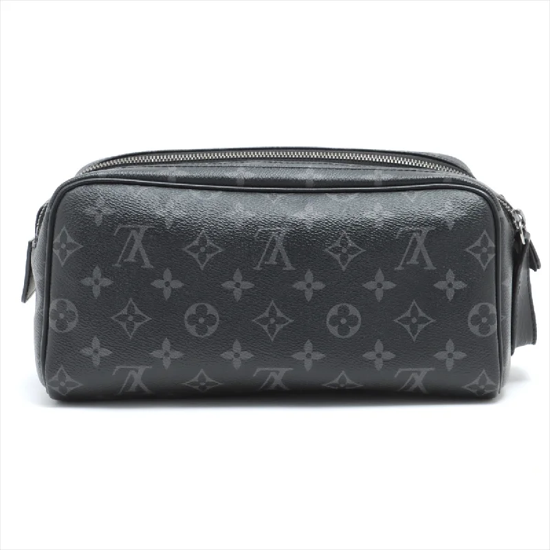 Louis Vuitton bags with a front - flap pocket for quick - access itemsLouis Vuitton Monogram Eclipse Dopp Kit