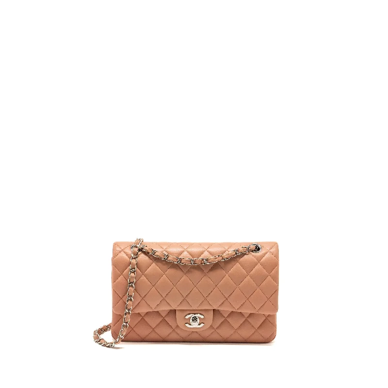 Chanel Designer Handbag with Unique DesignChanel Medium Classic Double Flap Bag Lambskin Pink SHW (Microchip)