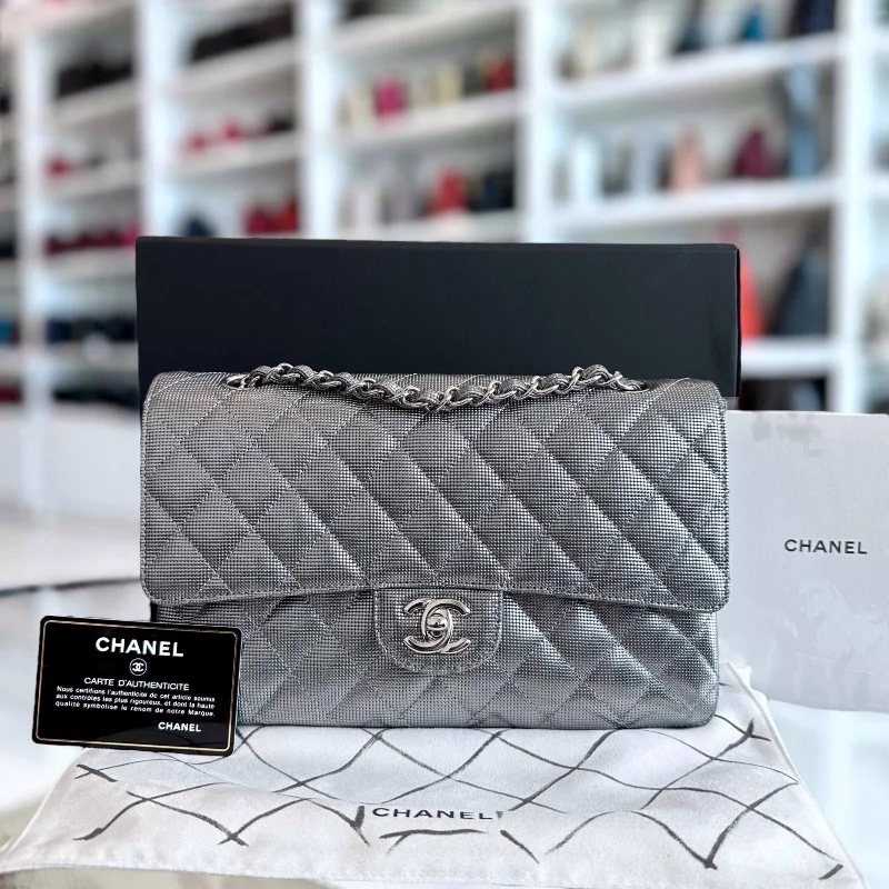 Chanel Handbag with Adjustable Strap for ComfortMetallic Pixel Calfskin Limited Edition No 21