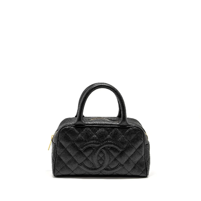 Chanel Limited Edition Handbag for CollectorsChanel Vintage Quilted CC Logo Bowling Bag Caviar Black GHW