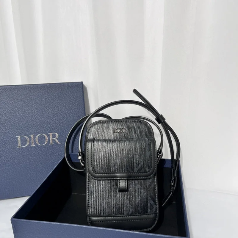 Christian Dior Saddle bags with a distressed leather finishBC - Dior Bags - 2333