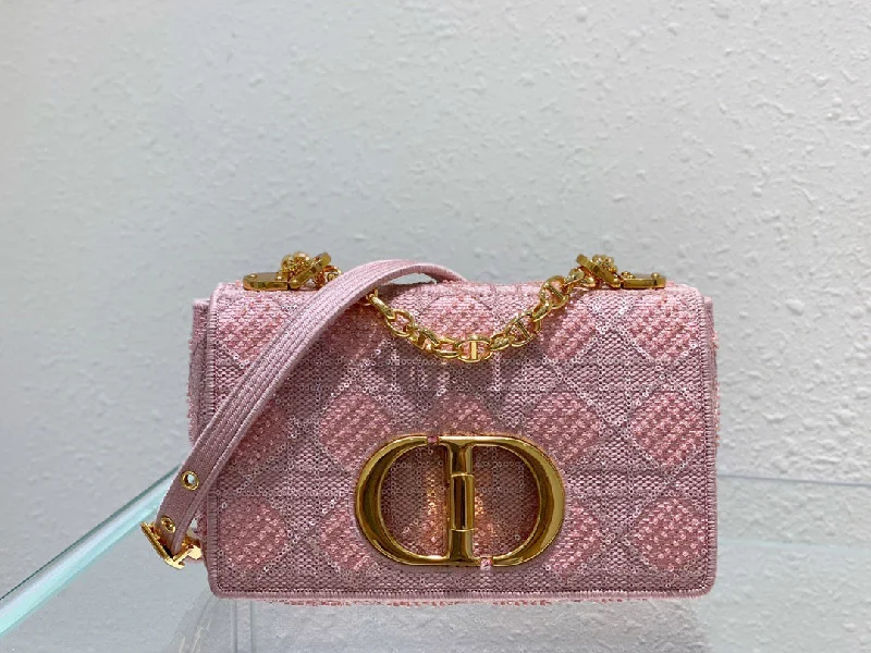 High - fashion Christian Dior bags with a geometric patternChristian Dior MeChristian Diorum Caro Bag Pink, For Women,  Handbags 25.5cm/10in