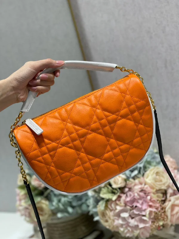 Christian Dior handbags with a removable shoulder strap for versatilityChristian Dior MeChristian Diorum Vibe Hobo Bag, Orange Handbags, Crossbody Bags, 30cm