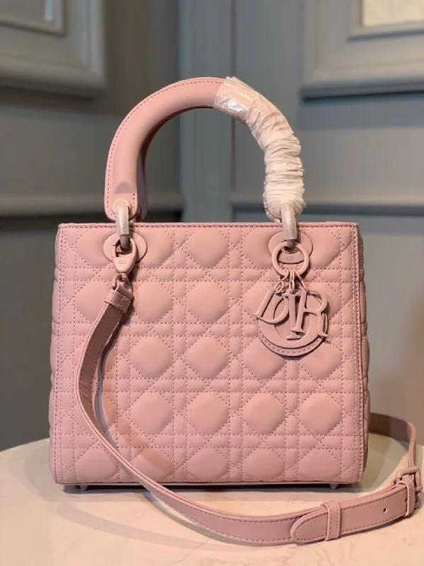 Trendsetting Christian Dior crossbody bags with a colorful strapChristian Dior MeChristian Diorum Lady Bag Matte Hardware Powder Pink For Women 9.5in/24cm