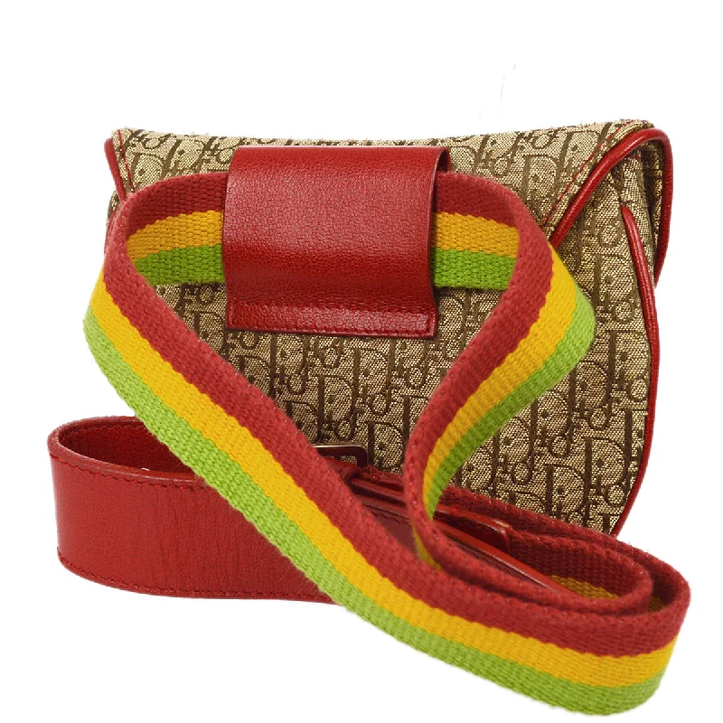 Contemporary Christian Dior handbags with a unique shapeChristian Dior 2004 John Galliano Rasta Saddle Belt Bag #85