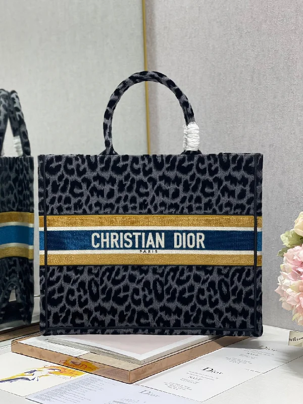 Christian Dior crossbody bags with a front - flap pocket for easy accessChristian Dior Large Book Tote Blue Multicolor