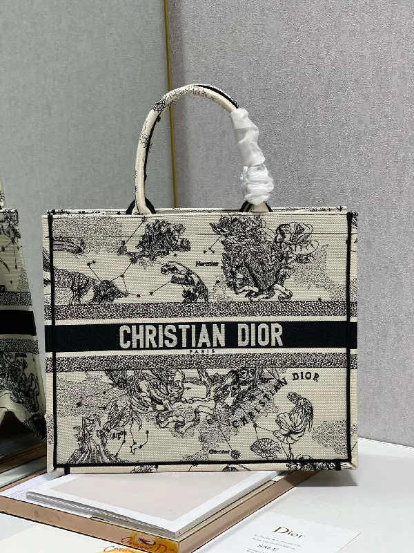 Christian Dior bags with a quilted pattern and gold - toned hardwareChristian Dior Large Book Tote